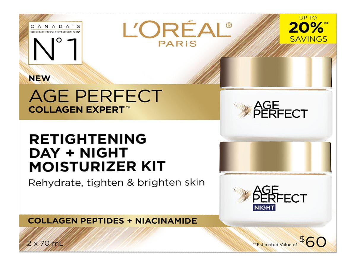 L Oréal Paris Age Perfect Collagen Expert Retightening Day Night Moisturizer Kit