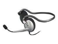 Cyber Acoustics NECKBAND STYLE STEREO HEADSET/MICROPHONE SILVER