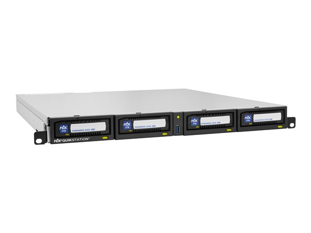 TANDBERG RDX QuikStation 4 4-dock 1GbE-attached Removable Disk Array 1U Rackmount