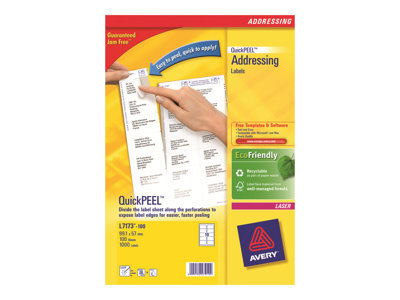 Avery - etiquetas de direcciones - 1000 etiqueta(s)