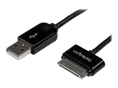 Image of StarTech.com 1m Black Apple 30-pin Dock to USB Cable iPhone iPod iPad - iPad / iPhone / iPod charging / data cable - USB - 1 m