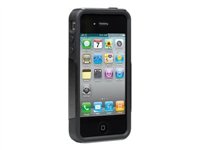 OtterBox Commuter Case - Étui Pour téléphone intelligent - silicone, polycarbonate - noir - Apple iPhone 4