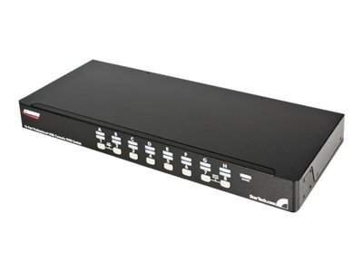 StarTech.com 16 Port 1U RackMount USB KVM Switch with OSD