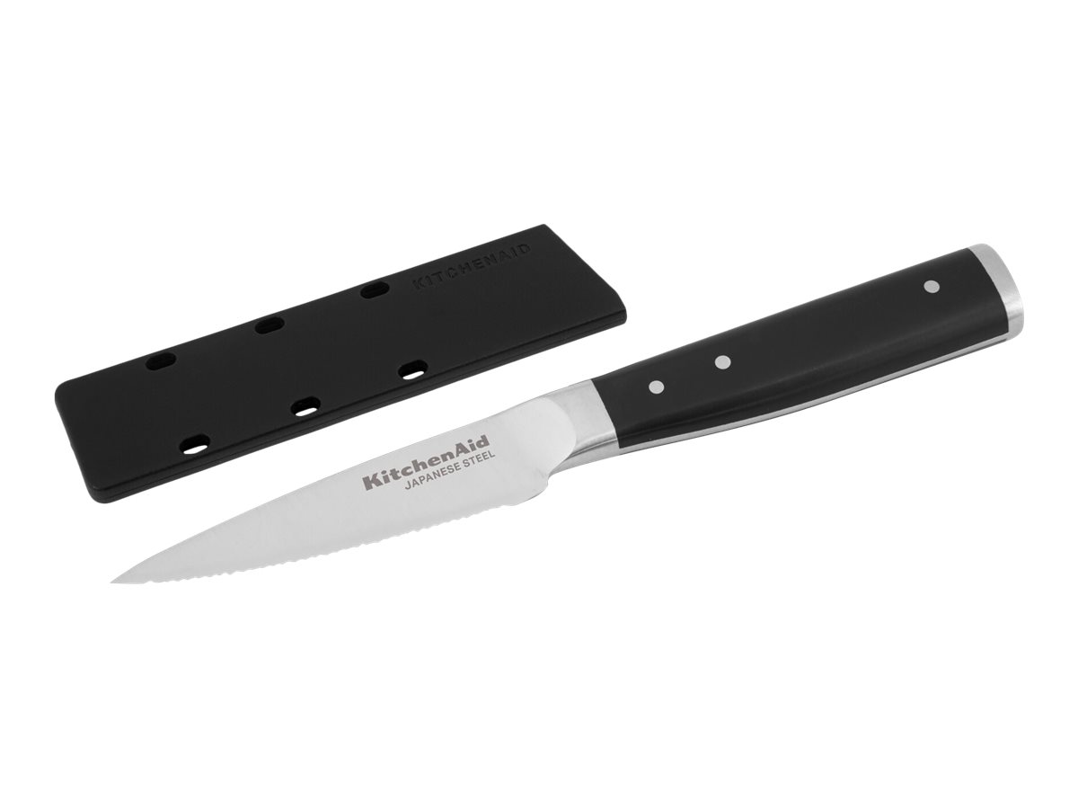 KitchenAid Paring Knife Serrated Blade 8.89 cm Black