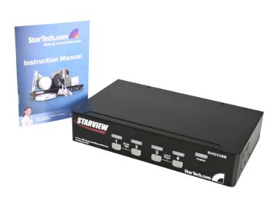 StarTech.com 4 Port Professional VGA USB KVM Switch with Hub