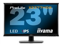 Iiyama ProLite X2377HDS-1 - &Eacute;cran LED - 23" - 1920 x 1080 FullHD - IPS - 250 cd/m2 - 1000:1 - 5000000:1 (dynamique) - 5 ms - HDMI, DVI-D, VGA - haut-parleurs - noir - Iiyama ProLite X2377HDS-1