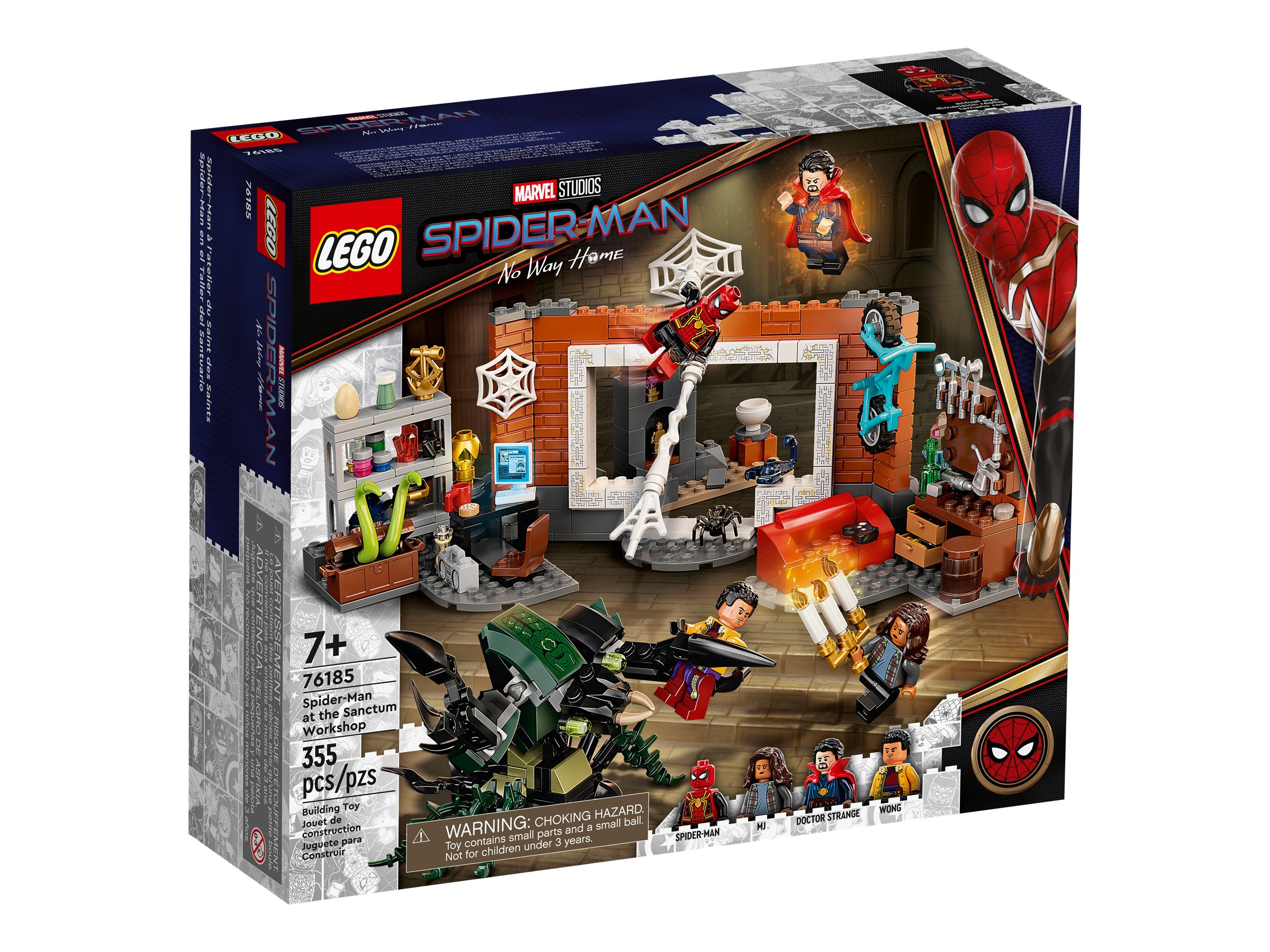 lego spiderman at the sanctum workshop