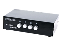 K&ouml;nig CMP-SWITCH55 4 Port Manual VGA Switch - Bildschirm-Switch