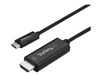 StarTech.com 6ft (2m) USB C to HDMI Cable, 4K 60Hz USB Type C to HDMI 2.0 Video Adapter Cable, Thunderbolt 3 Compatible, Laptop to HDMI Monitor/Display, DP 1.2 Alt Mode HBR2 Cable, Black - 4K USB-C Video Cable (CDP2HD2MBNL) - Cable adaptador