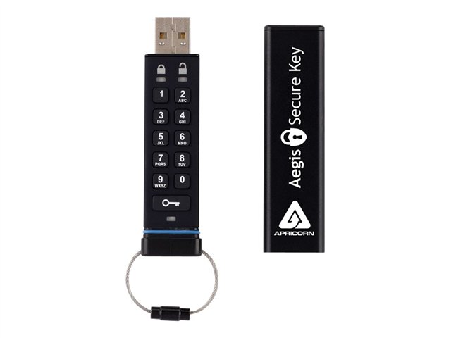 Apricorn 8Gb Encrypt Fl Dr Kypd Lock 256Bit Cbc