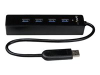 StarTech 4 Port Portable SuperSpeed USB 3.0 Hub with Bui