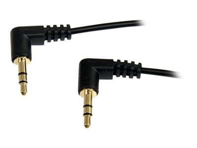 StarTech.com Slim 3.5mm Right Angle Stereo Audio Cable