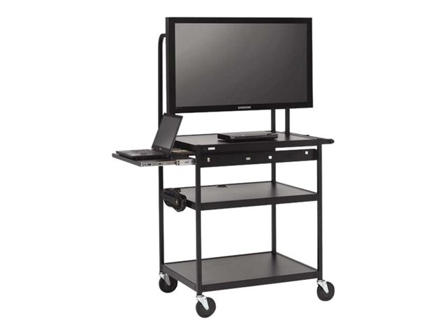 Brettford Wide Body Lcd Tv Cart Monitors To 75Lbs W/Elec