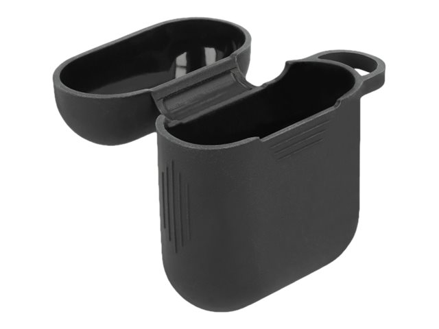 DELOCK Silikon-Schutzhülle für Apple AirPods Ladebehälter schwarz
