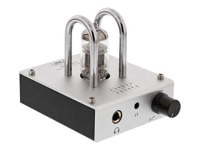 INLINE AmpUSB Hi-Res AUDIO HiFi DSD Kopfhoerer-Roehrenverstaerker USB Digital Audio Konverter 384kHz/32-Bit