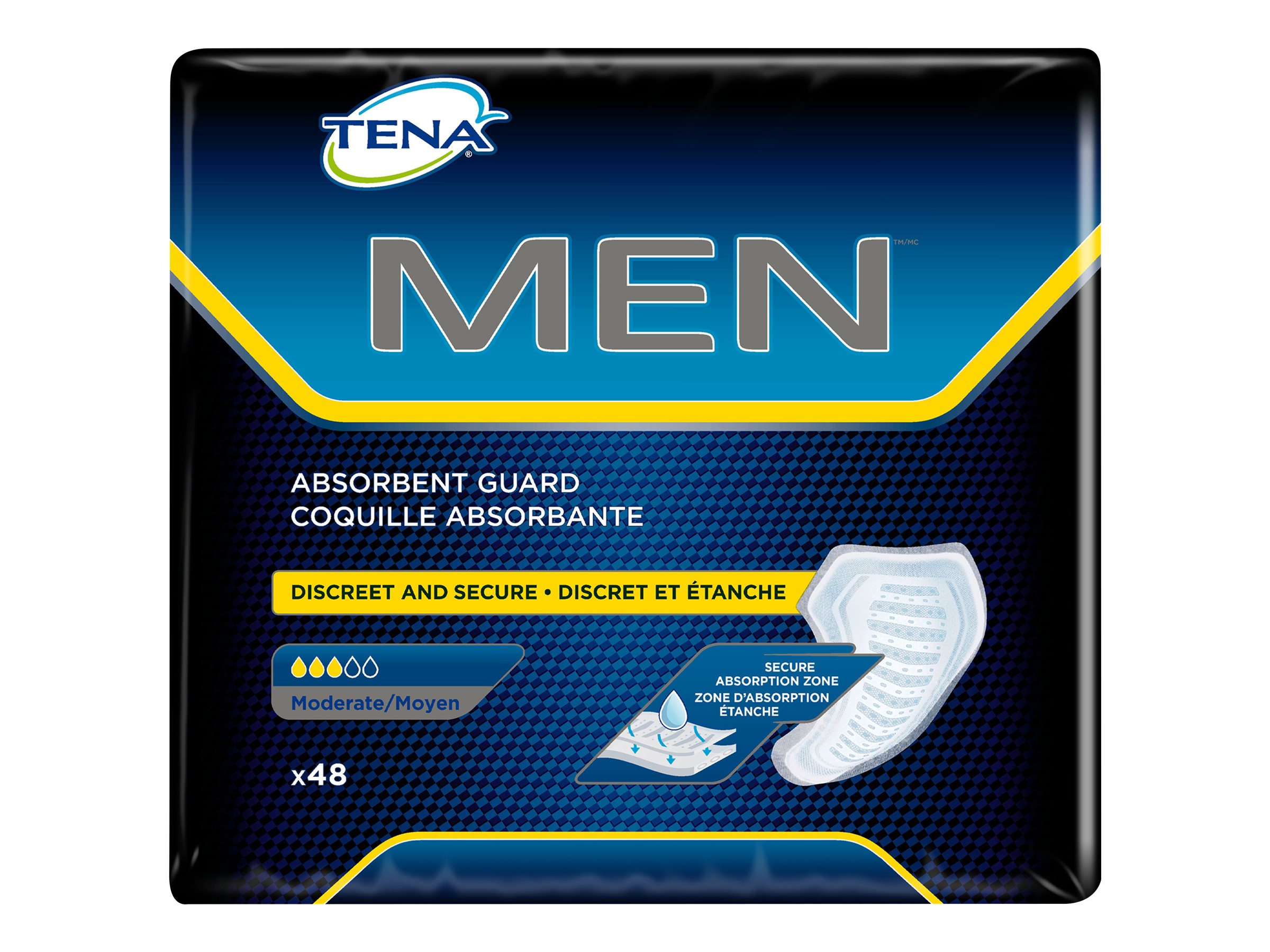 Tena Men Absorbent Guards Moderate 48s London Drugs