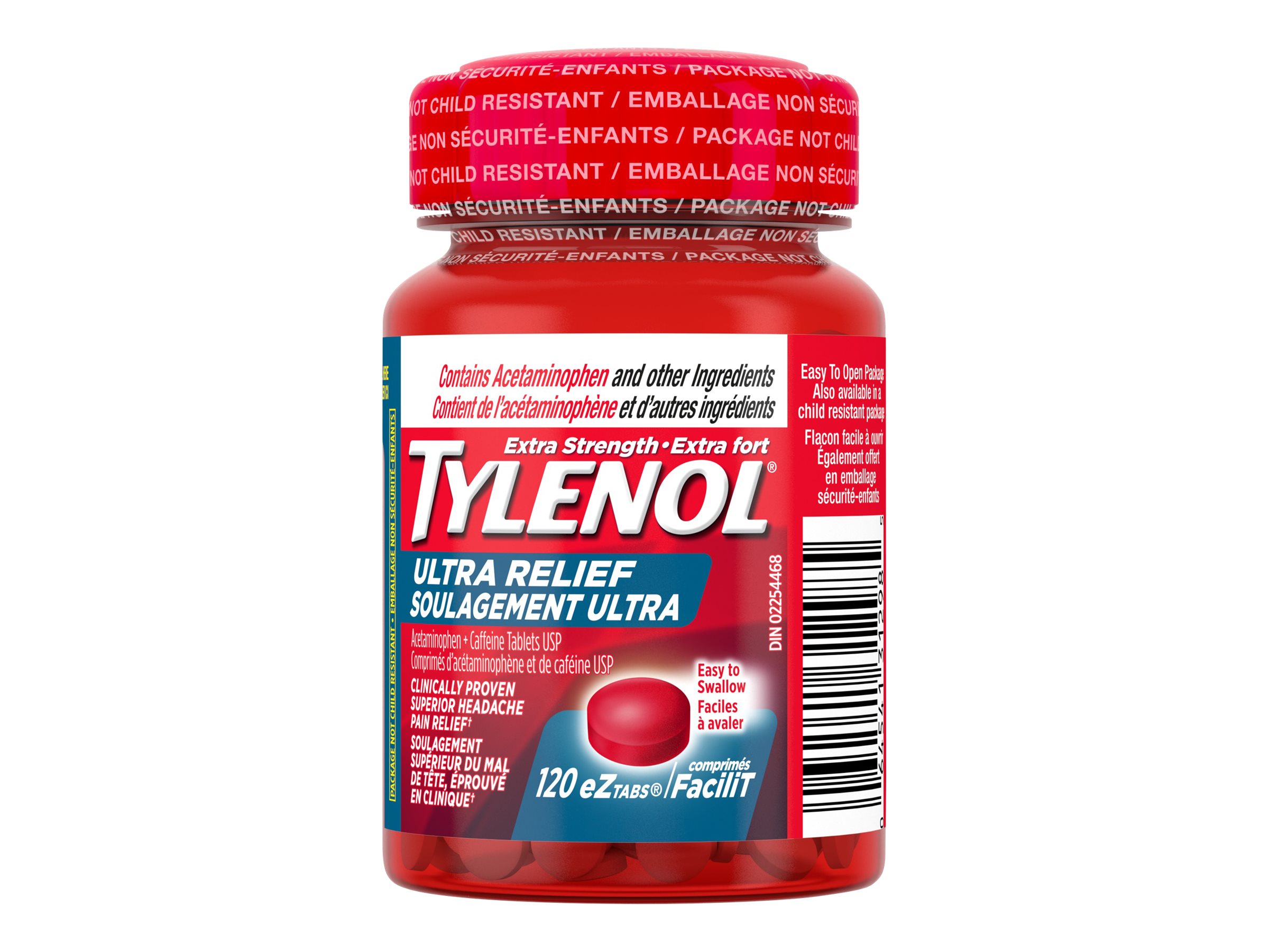 TYLENOL ULTRA RELIEF EX-STR. 120'S