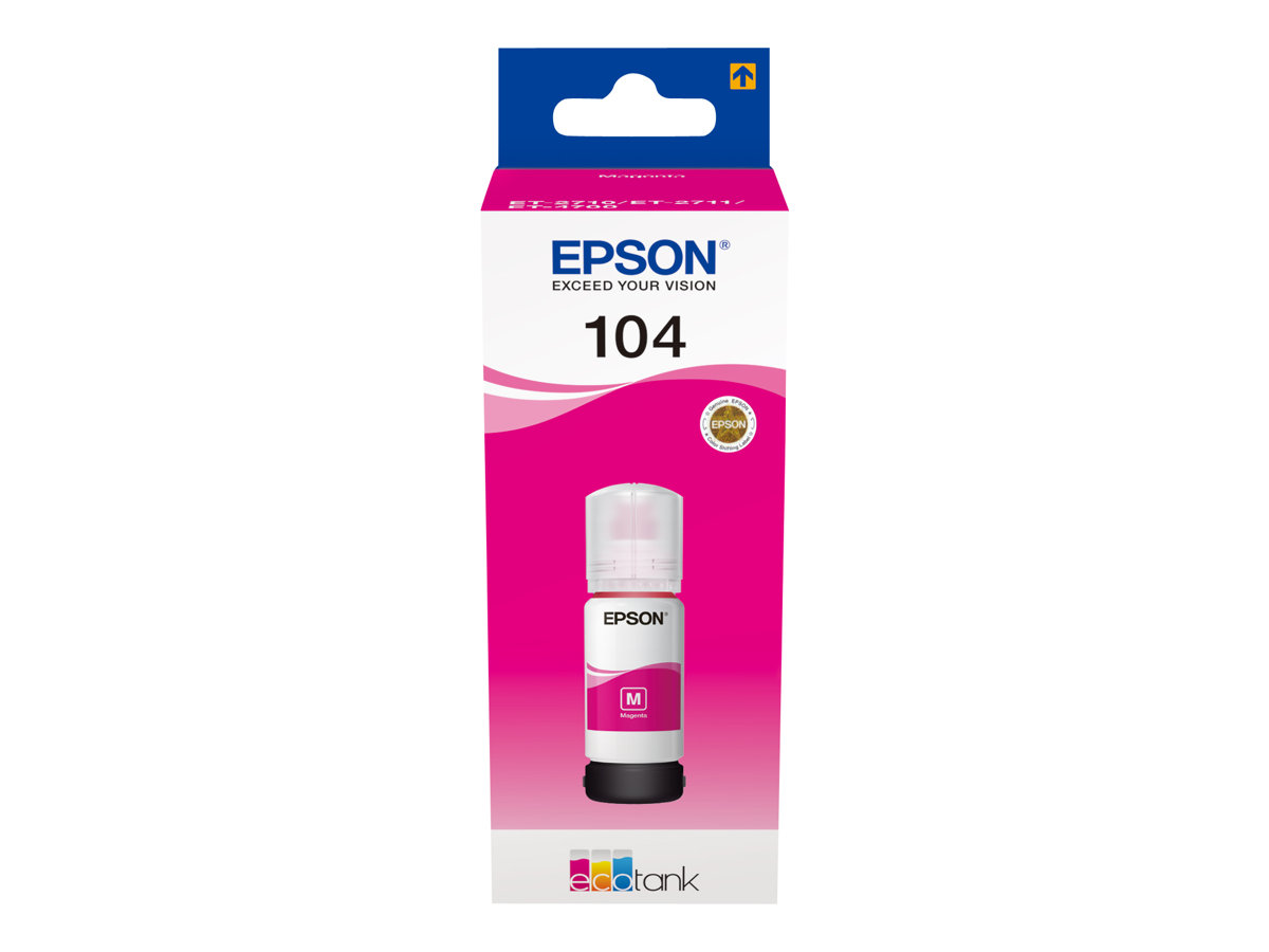 Epson 104 - 70 ml - magenta - original - depósito de tinta - para EcoTank  ET-2710, ET-2711, ET-