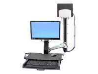 Ergotron Styleview Sit-Stnd Combo Arm Worksurfce Cpu Holder