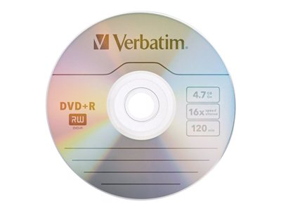 Verbatim 50Pk Dvd+R 4.7Gb 16X Branded Spindle