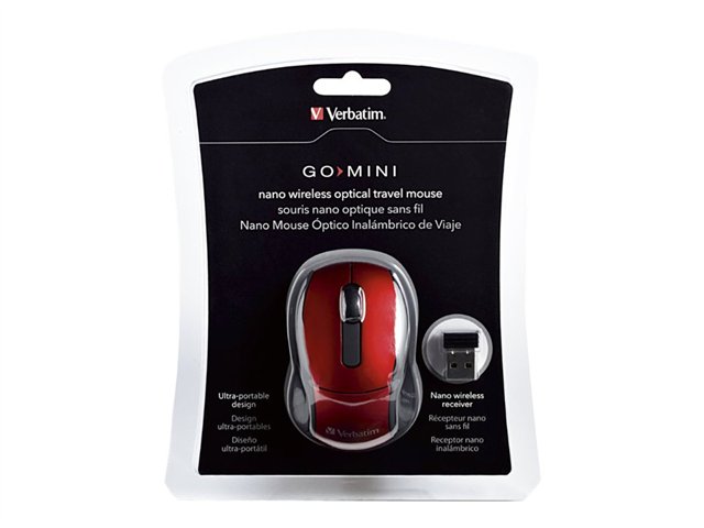Verbatim Wls Mini Travel Mse Red