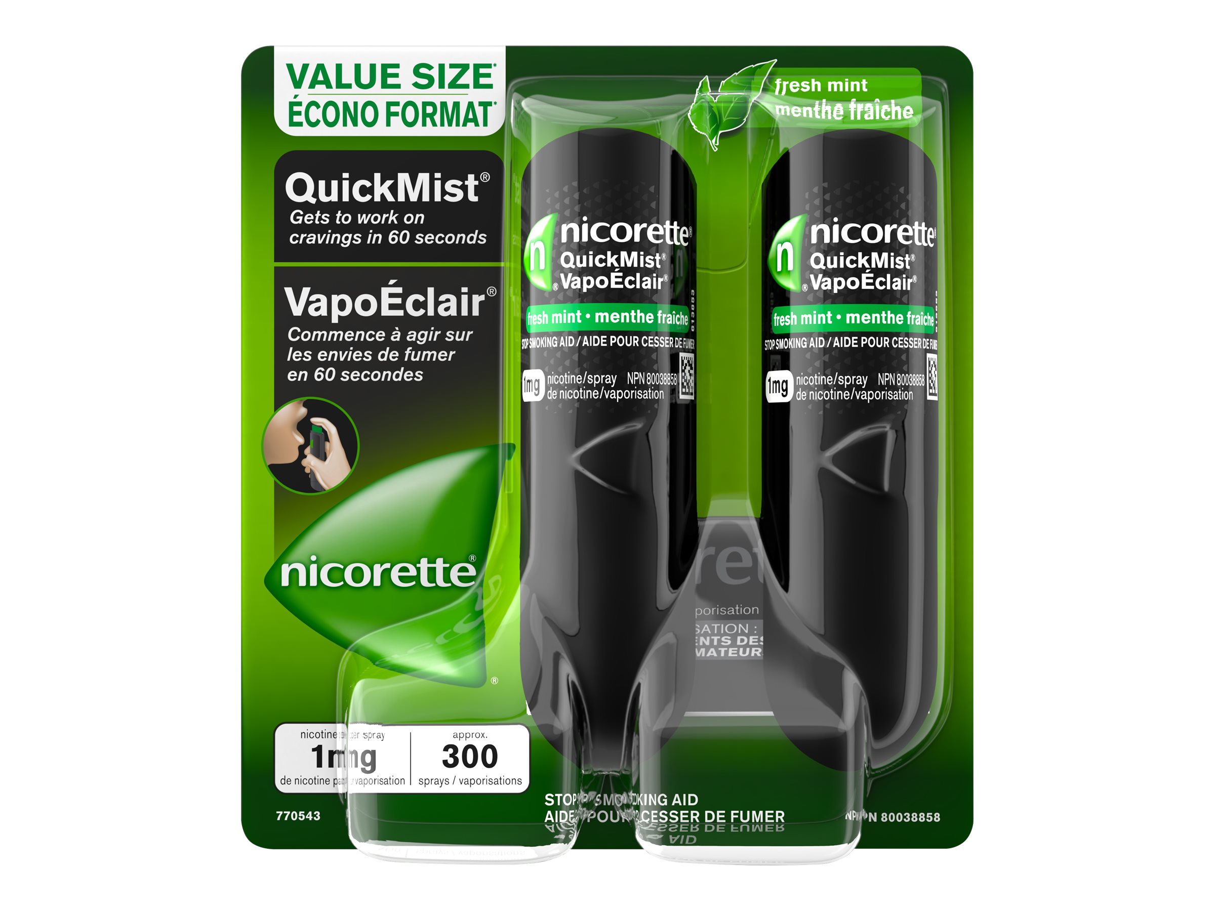 NICORETTE QUICK MIST FR/MINT 2X150 SPRAY