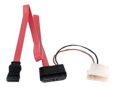 StarTech.com Slimline SATA to SATA with LP4 Power Cable Adapter