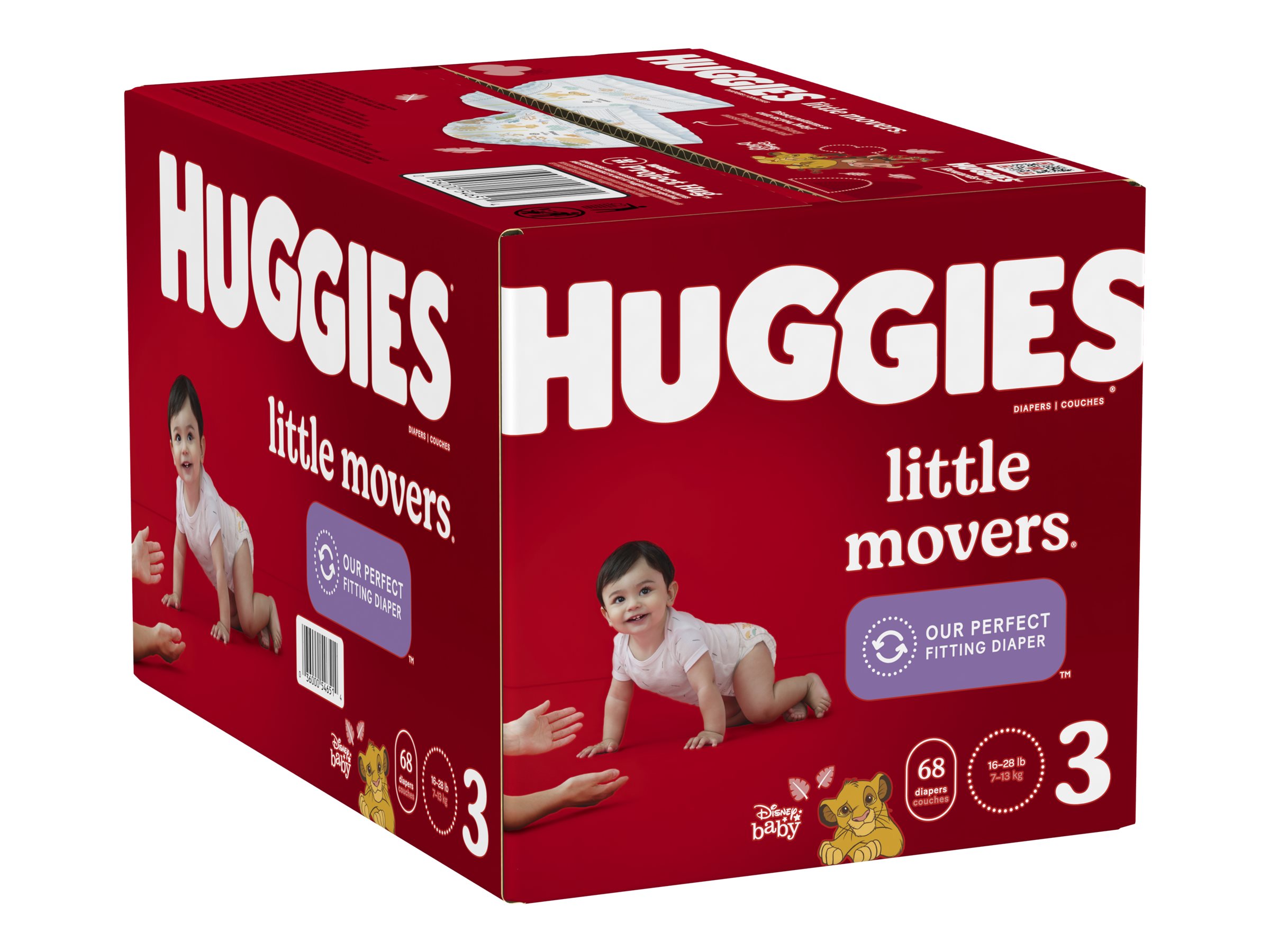 Huggies Little Movers Diapers Disney The Lion King Size 3 68s