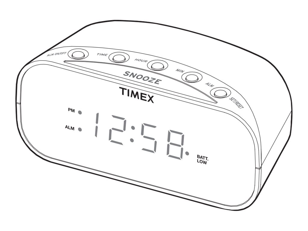 TIMEX ALARM CLOCK T121B