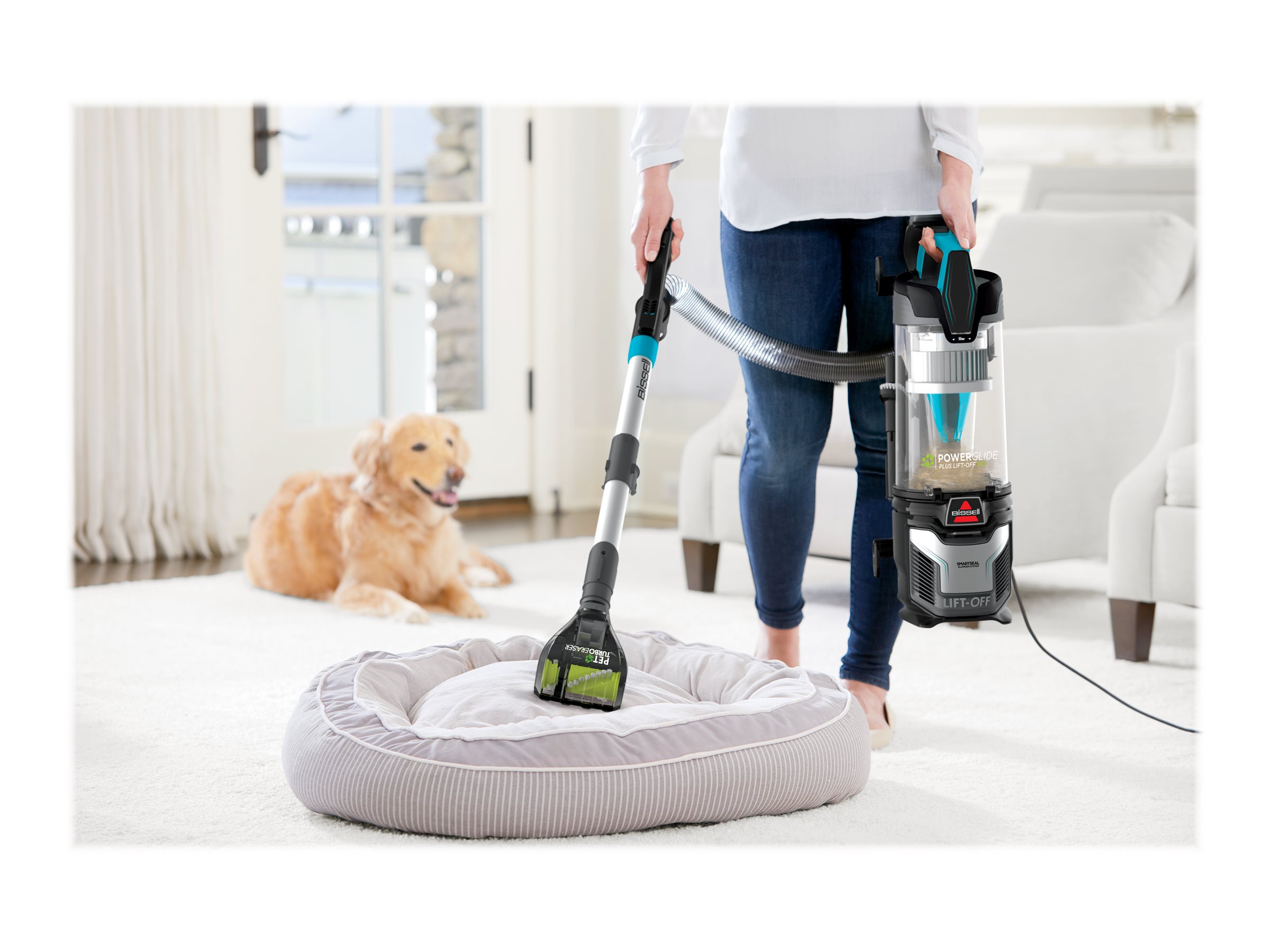 BISSELL PowerGlide LiftOff Pet Plus Vacuum Cleaner 2920C