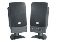 Cyber Acoustics 2 Pc Pedestel Design Speakers 24 Watts Black