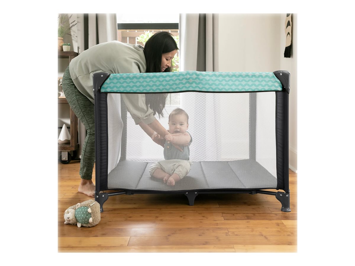 Ingenuity Ity Rompity Rest Easy Fold Portable Playpen Blue/Grey