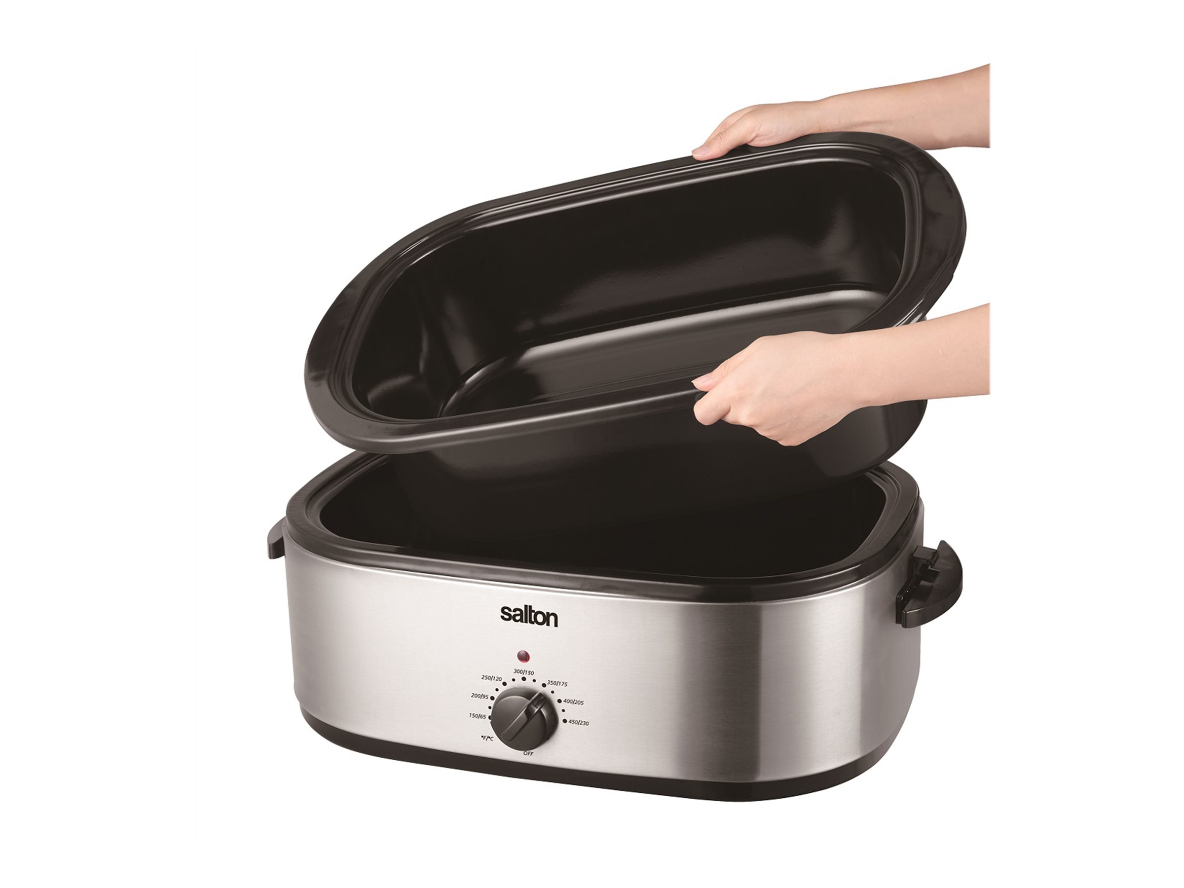 Salton Roaster Oven Stainless Steel Black/Silver RS1812SS