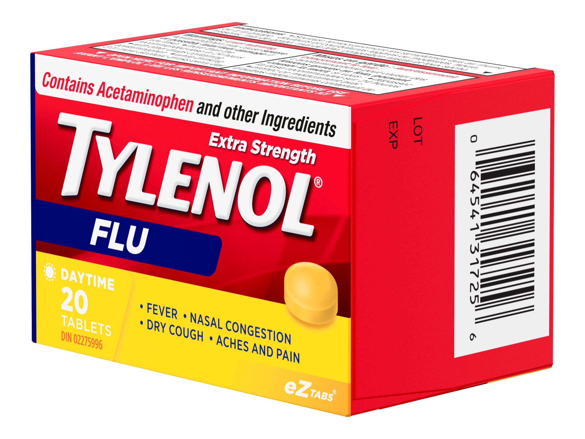 Tylenol Ex Str Flu Day Tabs 20s 7055