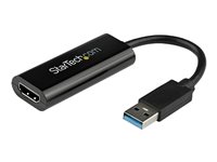 StarTech.com USB 3.0 to HDMI Adapter, 1080p (1920x1200), Slim/Compact USB to HDMI Display Adapter Converter for Monitor, USB Type-A External Video & Graphics Card, Black, Windows Only - USB to HDMI Adapter (USB32HDES) - Adapter cable