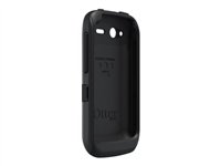 OtterBox Commuter Series Case - Étui Pour téléphone intelligent - silicone, polycarbonate - noir - HTC Desire S