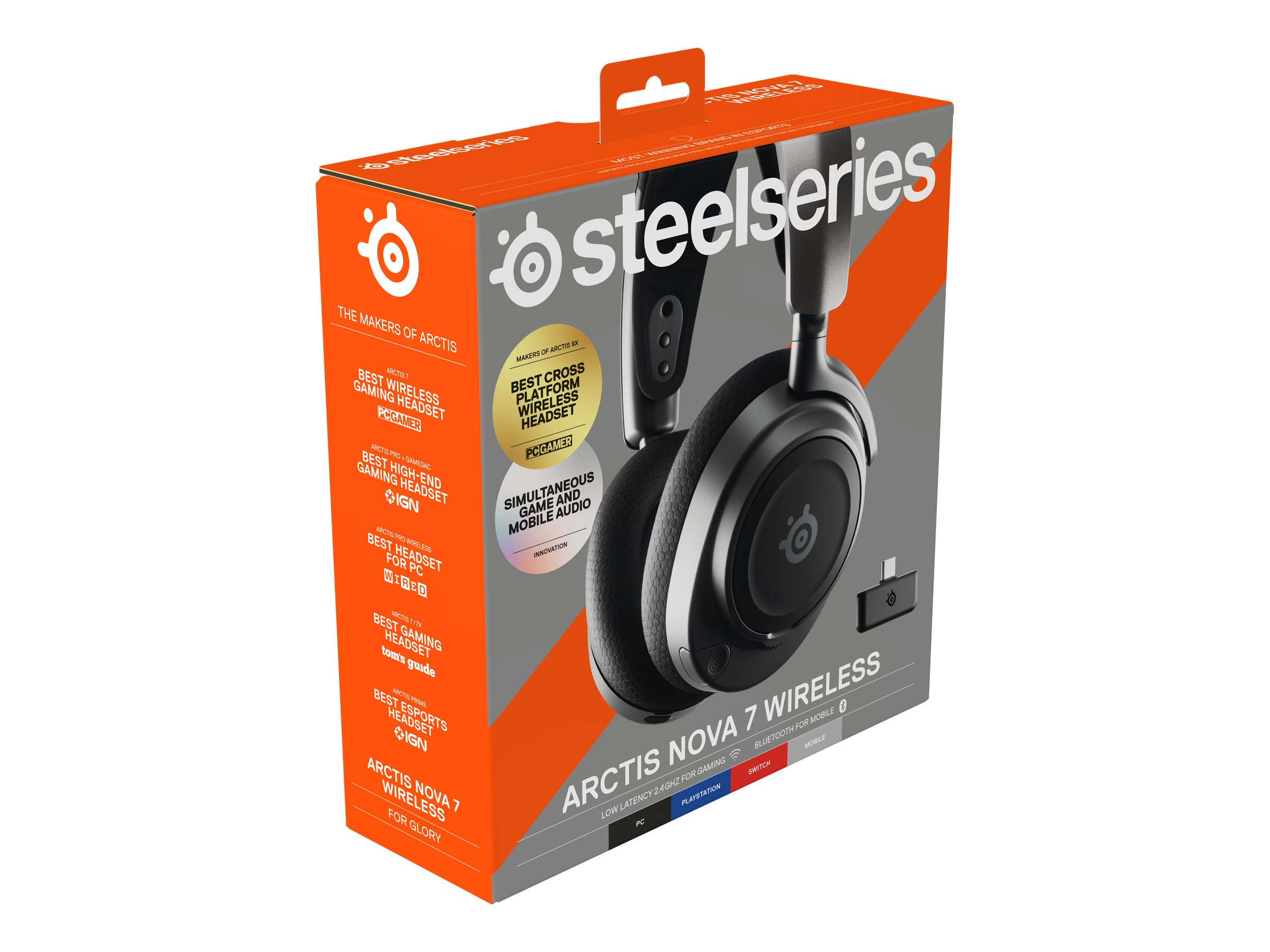 SteelSeries Arctis Nova 7 Wireless Full Size Gaming Headset - Black - 61553