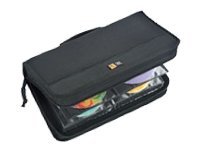 Case Logic CDW 64 - Portefeuille pour disques CD/DVD - 64 disques - nylon - noir