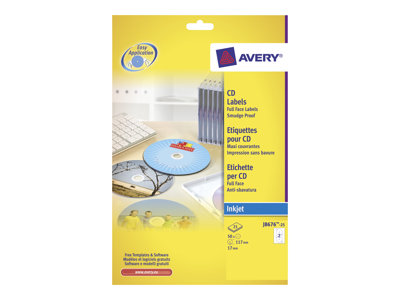 Avery - etiquetas CD/DVD - 50 etiqueta(s)