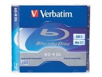 Verbatim 1Pk Bdr Dl 50Gb 6X Branded Jc Box