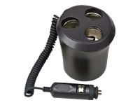 Pyle PL12VP3C 1 TO 3 Cigarette Lighter Multiplier Cupholder Design