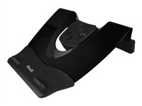 Klip Xtreme KNS-110B Notebook Stand / Cooling Station - Notebook stand - with 4-port USB hub, cooling fan