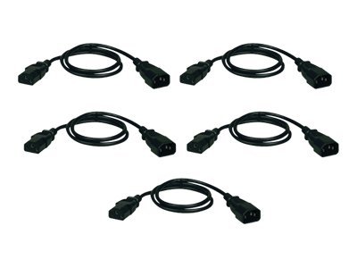 Tripp Lite 5Pk 2Ft Pwr Cbl Iec-320-C14 Iec-320-C13