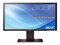 Acer B243HLDOymdr - �cran LED - 24  - 1920 x 1080 FullHD - TN - 250 cd/m2 - 1000:1 - 100000000:1 (dynamique) - 5 ms - DVI-D, VGA - haut-parleurs - noir - Acer B243HLDOymdr - �cran LED