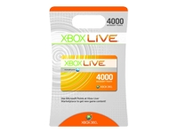 Microsoft Xbox Live Point pack - 4000 points - Xbox 360 - Point pack - 4000 points - Xbox 360