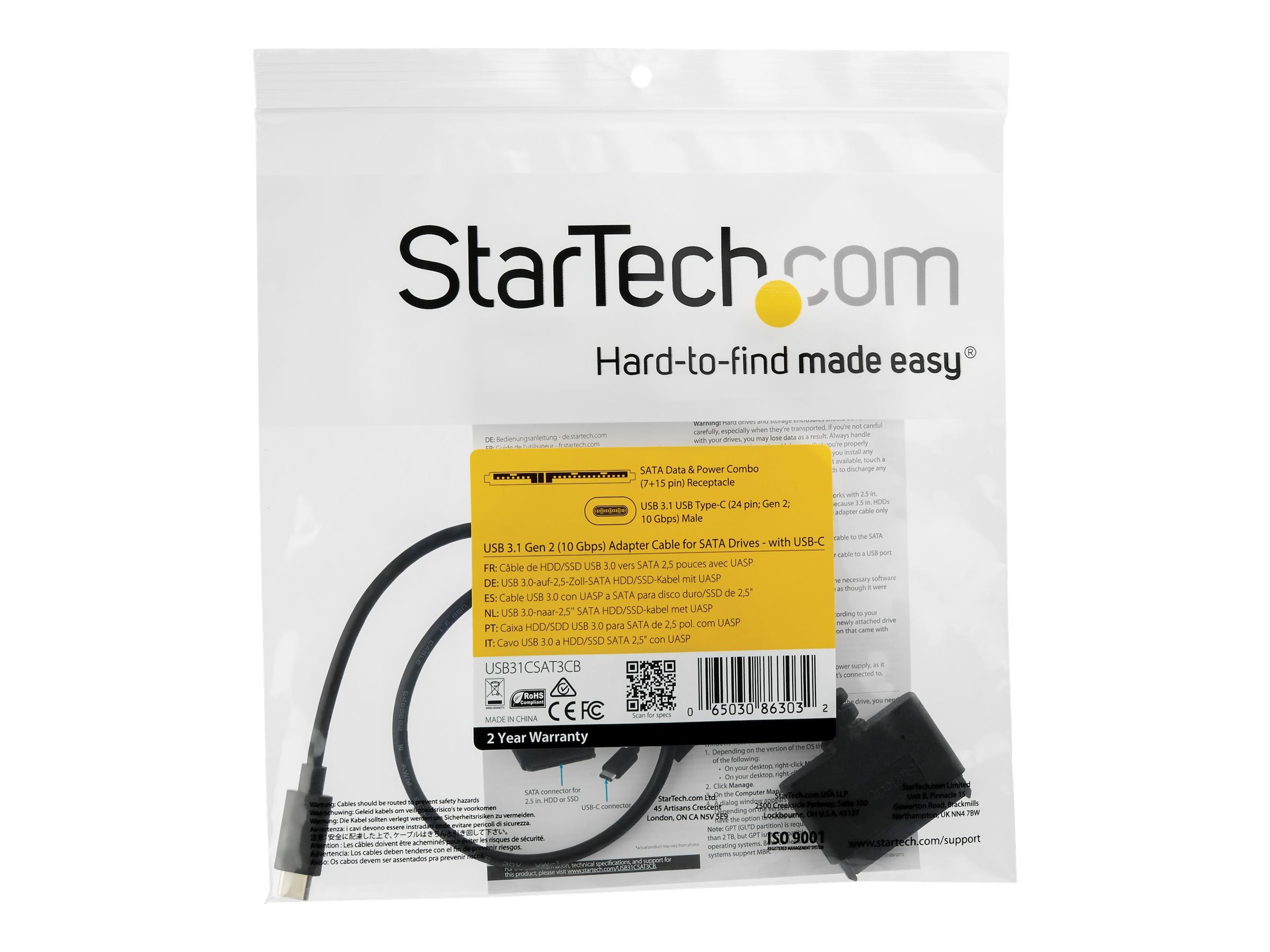USB31CSAT3CB | STARTECH.COM