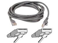 Belkin 10FT CABLE PATCH CAT5E UTP RJ45M GRY SNAGLESS