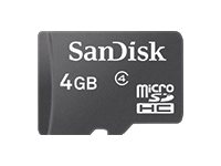 SanDisk - tarjeta de memoria flash - 4 GB - microSDHC