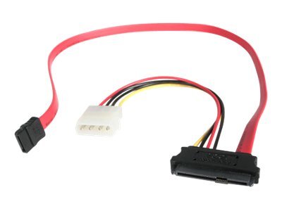 StarTech.com SAS 29 Pin to SATA Cable with LP4 Power