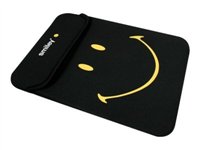 PORT Urban Line SMILEY REVERSIBLE Skin - Housse d'ordinateur portable - 15.6" - noir, jaune - PORT Urban Line SMILEY REVERSIBLE Skin